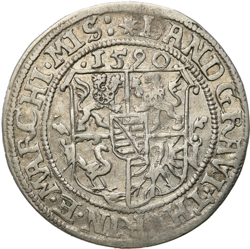 Niemcy. Sachsen-Alt-Weimar. Friedrich Wilhelm i Johann (1573-1603). 1/4 Talara 1590, Saalfeld - NIENOTOWANE